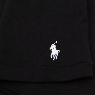 Polo Ralph Lauren Logo Cotton Jersey Sleep Shirt Polo Black Polo Tee - Parasol Store