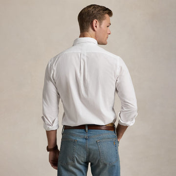 Polo Ralph Lauren Button Down Custom Fit Shirt White - Parasol Store