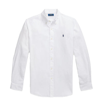 Polo Ralph Lauren Button Down Custom Fit Shirt White - Parasol Store
