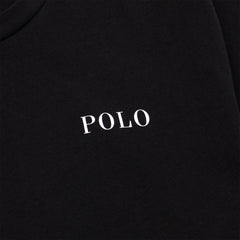 Polo Ralph Lauren Logo Cotton Jersey Sleep Shirt Polo Black Polo Tee - Parasol Store