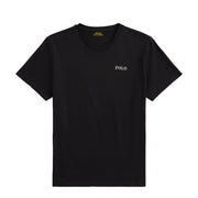Polo Ralph Lauren Logo Cotton Jersey Sleep Shirt Polo Black Polo Tee - Parasol Store