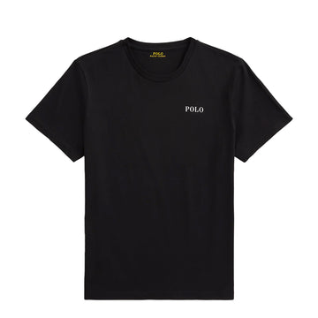 Polo Ralph Lauren Logo Cotton Jersey Sleep Shirt Polo Black Polo Tee - Parasol Store