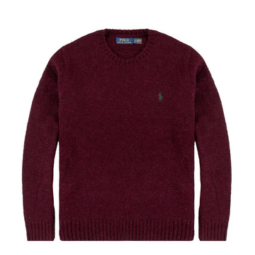 Polo Ralph Lauren Chunky Crew Knit Aged Wine Heather