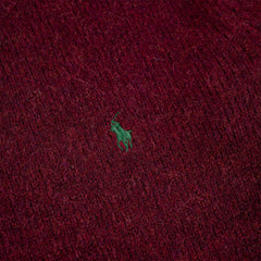 Polo Ralph Lauren Chunky Crew Knit Aged Wine Heather - Parasol Store