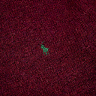 Polo Ralph Lauren Chunky Crew Knit Aged Wine Heather - Parasol Store