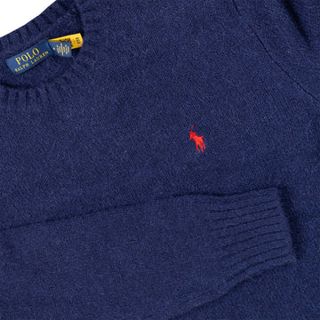 Polo Ralph Lauren Chunky Crew Knit Bright Navy - Parasol Store