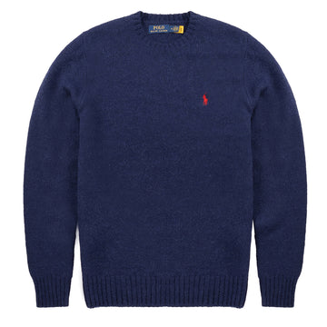 Polo Ralph Lauren Chunky Crew Knit Bright Navy - Parasol Store