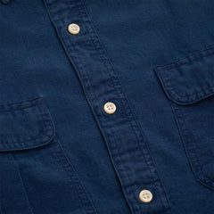 Polo Ralph Lauren Classic Fit Indigo Popover Workshirt Slub Indigo - Parasol Store