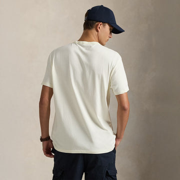 Polo Ralph Lauren Classic Fit Jersey Crewneck T-Shirt Clubhouse Cream - Parasol Store