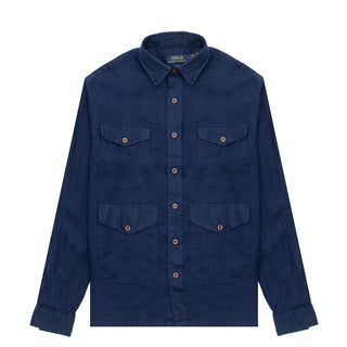Polo Ralph Lauren Classic Fit Linen Shirt Newport Navy - Parasol Store