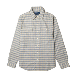 Polo Ralph Lauren Classic Fit Plaid Workshirt Indigo Cream