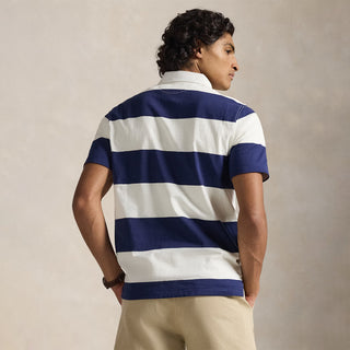 Polo Ralph Lauren Classic Fit S/S Rugby Shirt Dark Cobalt / Deckwash White
