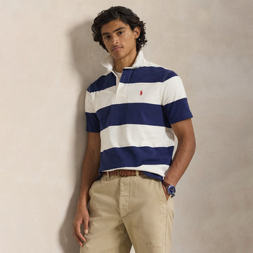 Polo Ralph Lauren Classic Fit S/S Rugby Shirt Dark Cobalt / Deckwash White
