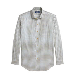 Polo Ralph Lauren Classic Fit Tattersall Twill Shirt Off White Blue Multi