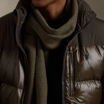 Polo Ralph Lauren Classic Reversible Wool Scarf Ranger Green / Polo Black