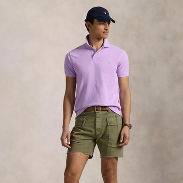 Polo Ralph Lauren The Iconic Mesh Polo Shirt Light Lilac - Parasol Store