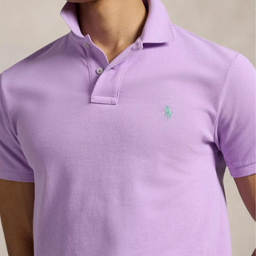 Polo Ralph Lauren The Iconic Mesh Polo Shirt Light Lilac - Parasol Store