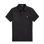 Polo Ralph Lauren The Iconic Mesh Polo Shirt Black Marl Heather - Parasol Store