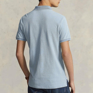 Polo Ralph Lauren The Iconic Mesh Polo Shirt Modern Blue Heather - Parasol Store