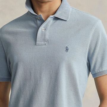 Polo Ralph Lauren The Iconic Mesh Polo Shirt Modern Blue Heather - Parasol Store
