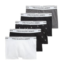 Polo Ralph Lauren Classic Stretch Cotton Trunk 5-Pack White / Black / Grey - Parasol Store