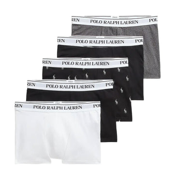 Polo Ralph Lauren Classic Stretch Cotton Trunk 5-Pack White / Black / Grey - Parasol Store