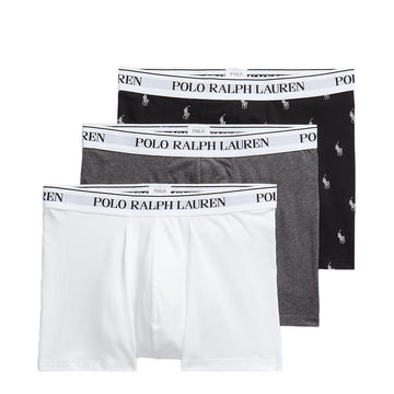 Polo Ralph Lauren Classic Trunk 3-Pack White / Barclay Heather / Black - Parasol Store