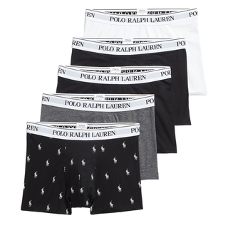 Polo Ralph Lauren Classic Trunk 5-Pack White/Black/Charcoal - Parasol Store