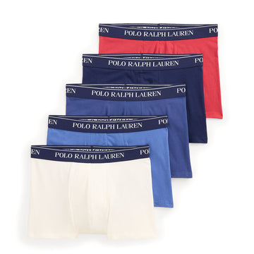 Polo Ralph Lauren Classic Trunk 5 Pack White / Chilli / Bristol Blue / Light Navy / Newport Navy