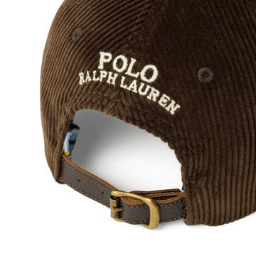 Polo Ralph Lauren Corduroy Ball Cap Dark Beech