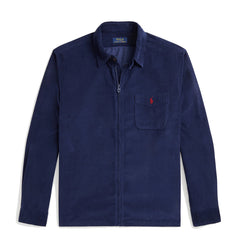 Polo Ralph Lauren Corduroy Full-Zip Overshirt Newport Navy - Parasol Store