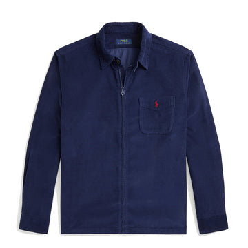 Polo Ralph Lauren Corduroy Full-Zip Overshirt Newport Navy - Parasol Store