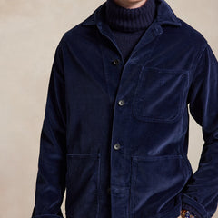 Polo Ralph Lauren Corduroy Utility Overshirt Newport Navy