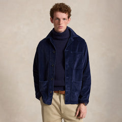 Polo Ralph Lauren Corduroy Utility Overshirt Newport Navy