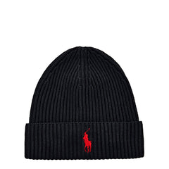 Polo Ralph Lauren Cotton CWE Beanie Black - Parasol Store