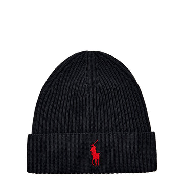 Polo Ralph Lauren Cotton CWE Beanie Black