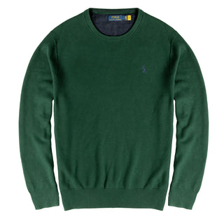 Polo Ralph Lauren Cotton Crewneck Jumper Moss Agate - Parasol Store