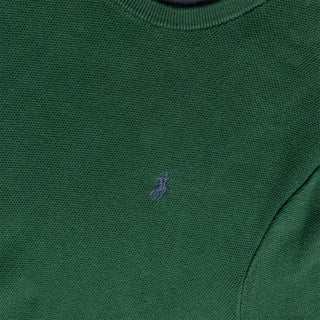Polo Ralph Lauren Cotton Crewneck Jumper Moss Agate - Parasol Store