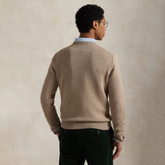 Polo Ralph Lauren Cotton Crewneck Sweater Bronze Melange - Parasol Store