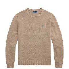 Polo Ralph Lauren Cotton Crewneck Sweater Bronze Melange - Parasol Store