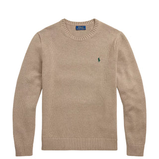 Polo Ralph Lauren Cotton Crewneck Sweater Bronze Melange