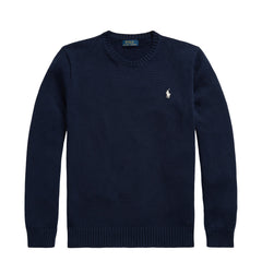Polo Ralph Lauren Cotton Crewneck Sweater Hunter Navy