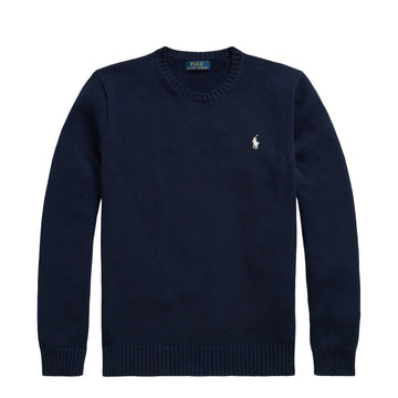 Polo Ralph Lauren Cotton Crewneck Sweater Hunter Navy
