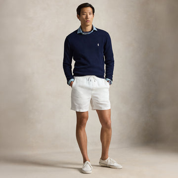 Polo Ralph Lauren Cotton Crewneck Sweater Hunter Navy