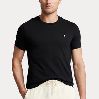 Polo Ralph Lauren Cotton Jersey Sleep Shirt Black - Parasol Store