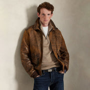Polo Ralph Lauren Cotton Quarter-Zip Sweater Bronze Melange - Parasol Store