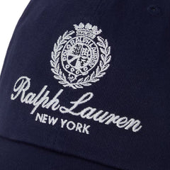 Polo Ralph Lauren Crest-Embroidered Twill Ball Cap Newport Navy - Parasol Store