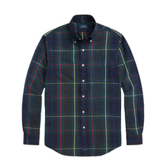 Polo Ralph Lauren Custom Fit Button Down Check Shirt Green / Navy Multi - Parasol Store