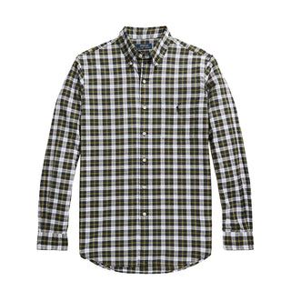 Polo Ralph Lauren Custom Fit Check Shirt Navy / Green Multi - Parasol Store