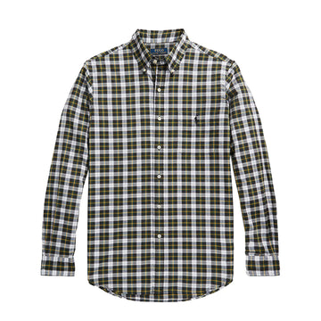 Polo Ralph Lauren Custom Fit Check Shirt Navy / Green Multi - Parasol Store